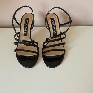 Sergio Rossi - Patton, leather heeled sandals